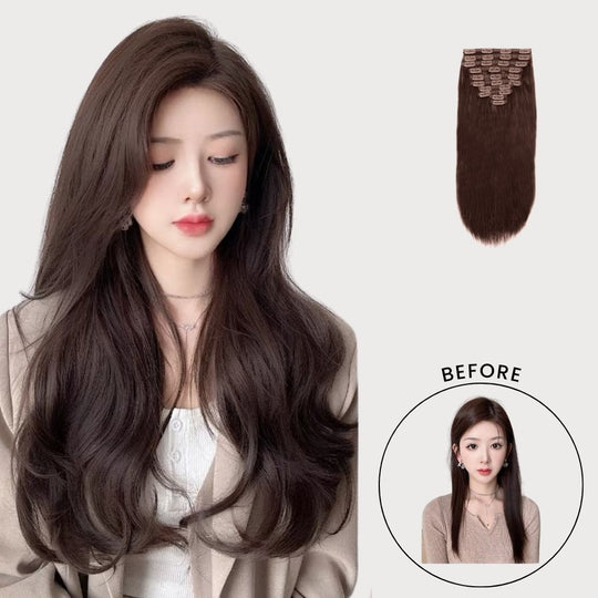AMELIA - Clip in Hair Extensions (100% Real Hair)